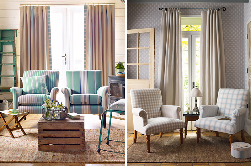 Sanderson Fabrics, Moss Vale Curtains